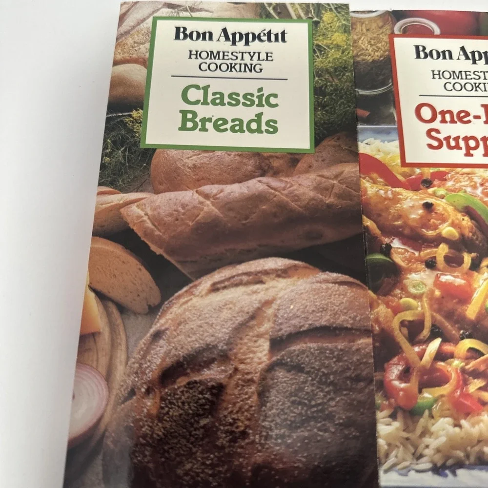 4 BON APPETIT HOMESTYLE COOKING BREADS SOUPS SUPPERS CAKES PB